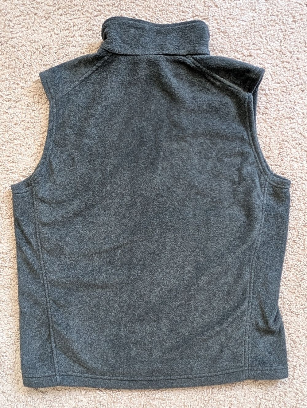 Columbia Mens Dark Gray Fleece Steens Mountain Zip Up Vest Size Medium - Picture 3 of 9